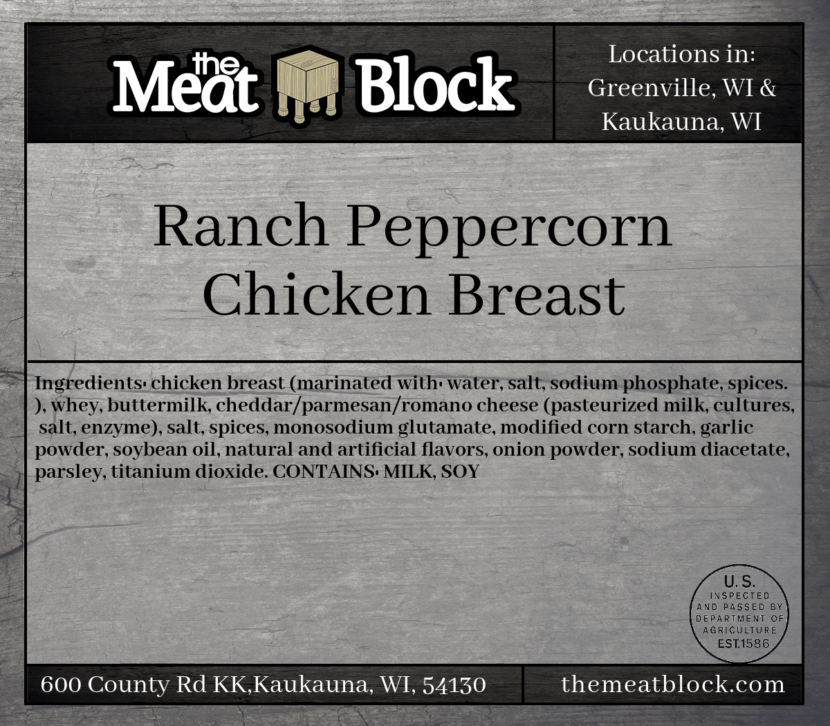 Ranch Peppercorn Chicken Breasts
